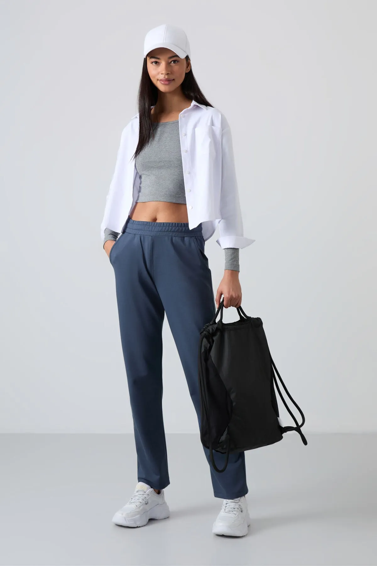 TMY Petrol High Waist Pocket Comfort Fit Classic Leg Women's Sweatpants - 94584 - Cuyahoga Falls