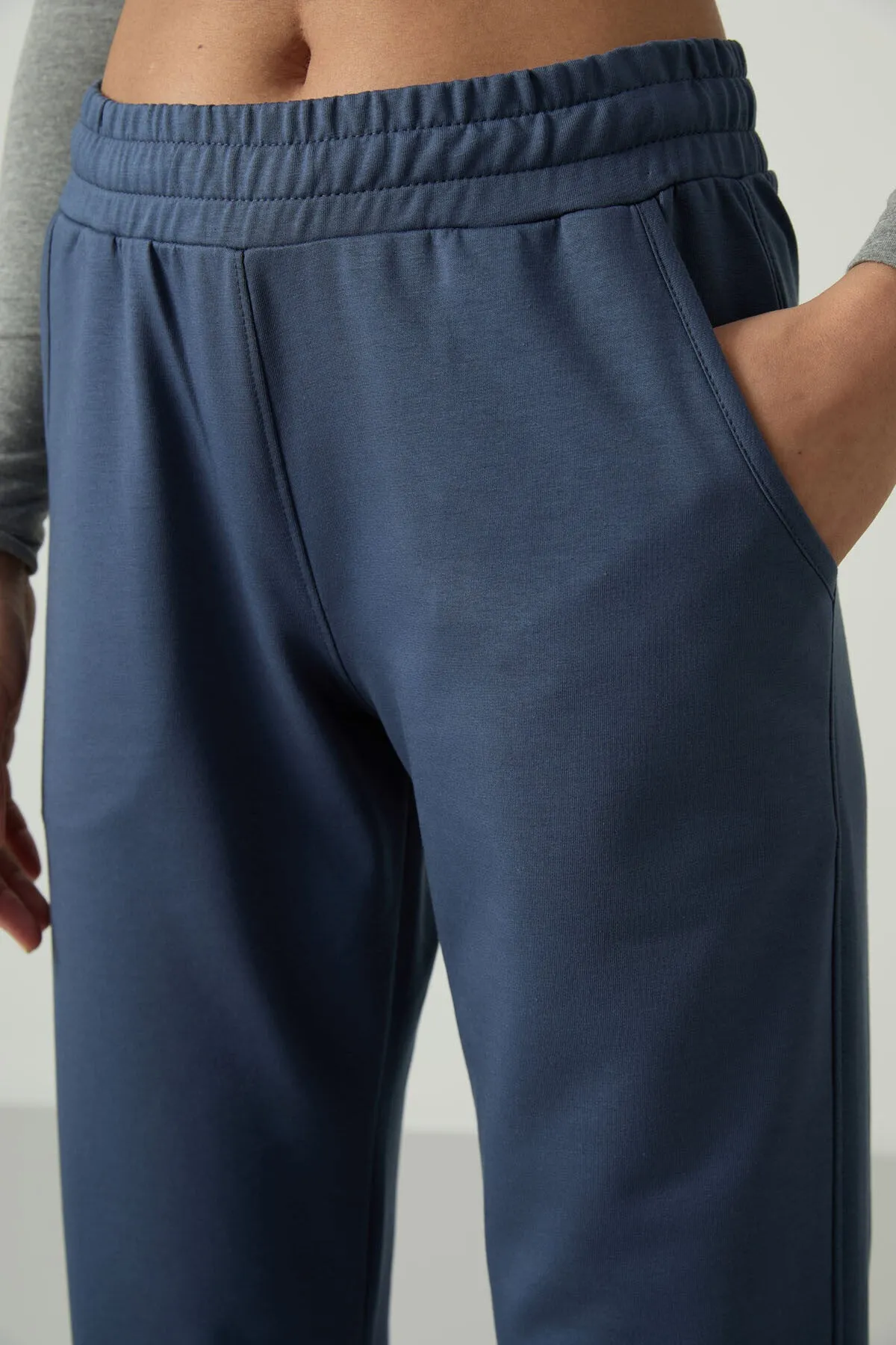 TMY Petrol High Waist Pocket Comfort Fit Classic Leg Women's Sweatpants - 94584 - Cuyahoga Falls