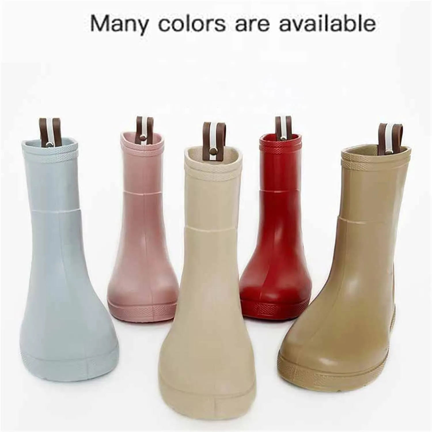 Toddler Slip on Rain Boots Kids Rain Boots Long Rain Boots for Boys Girls Easy-on Lightweight and Infant Snow Boots