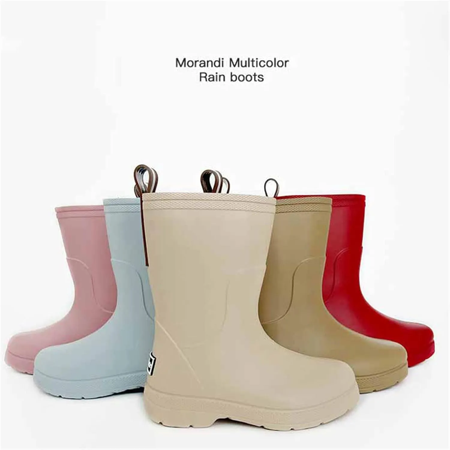 Toddler Slip on Rain Boots Kids Rain Boots Long Rain Boots for Boys Girls Easy-on Lightweight and Infant Snow Boots