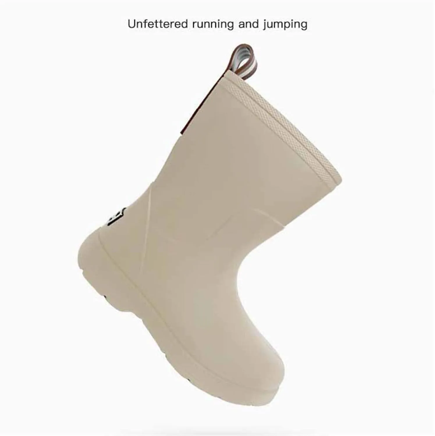 Toddler Slip on Rain Boots Kids Rain Boots Long Rain Boots for Boys Girls Easy-on Lightweight and Infant Snow Boots