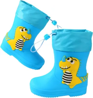 Unisex Kids Rain Boots Waterproof Rubber Kids Rain Boots for Girls and Boys Rubber Rain Boots for Children