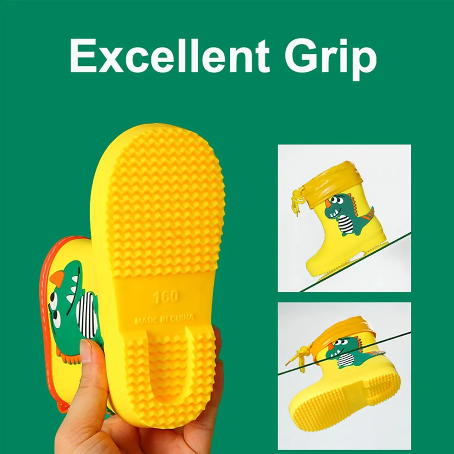 Unisex Kids Rain Boots Waterproof Rubber Kids Rain Boots for Girls and Boys Rubber Rain Boots for Children