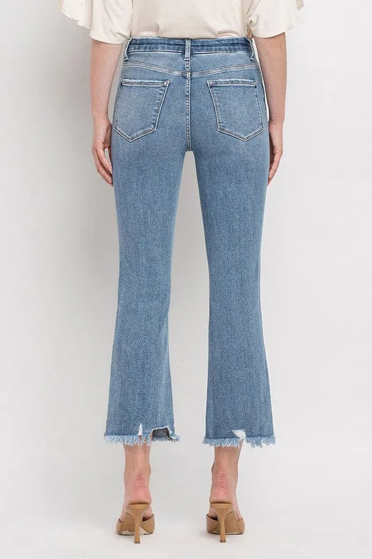 Vervet by Flying Monkey High Rise Crop Flare Jeans