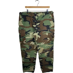 Vintage Military Double Knee Cargo Camo Pants