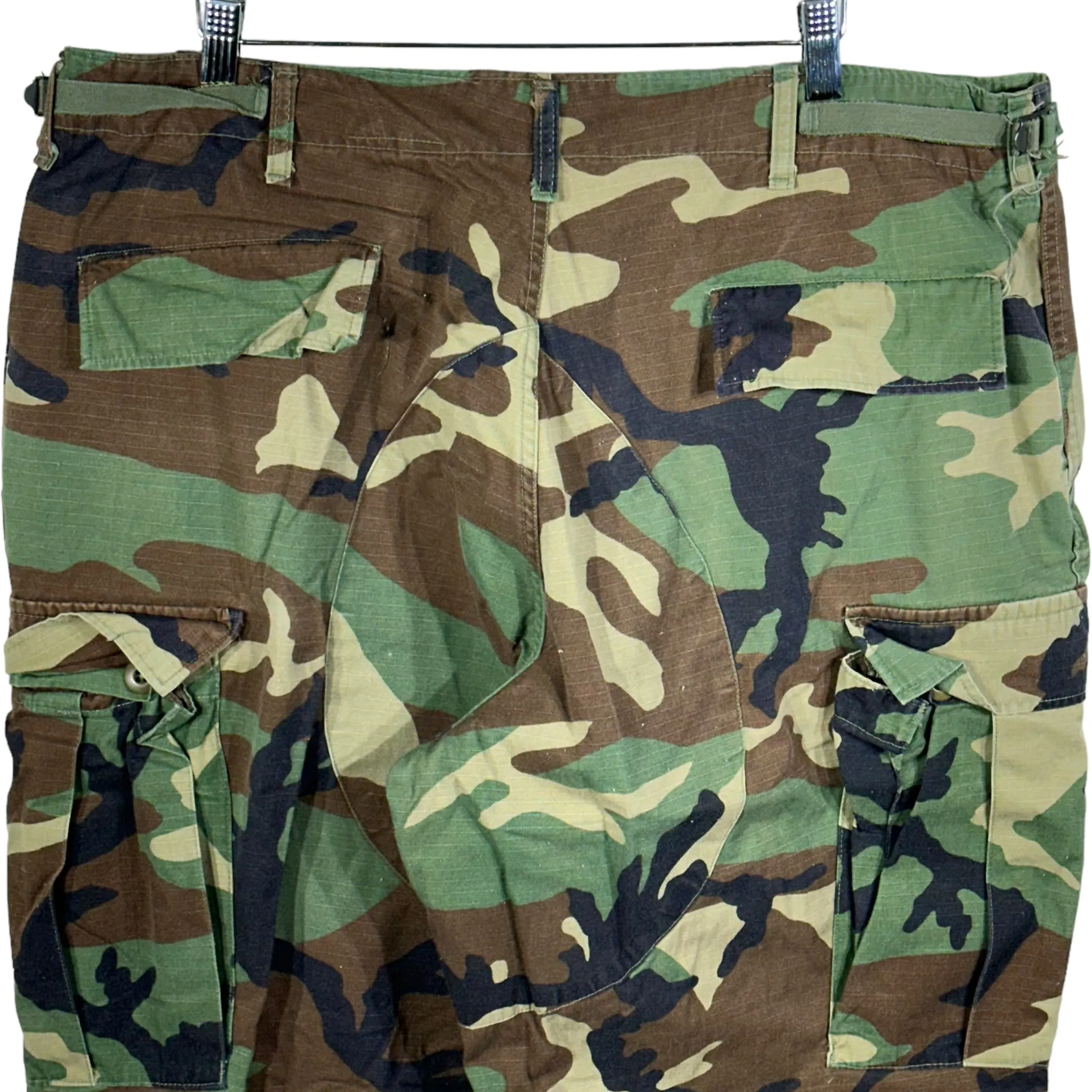 Vintage Military Double Knee Cargo Camo Pants