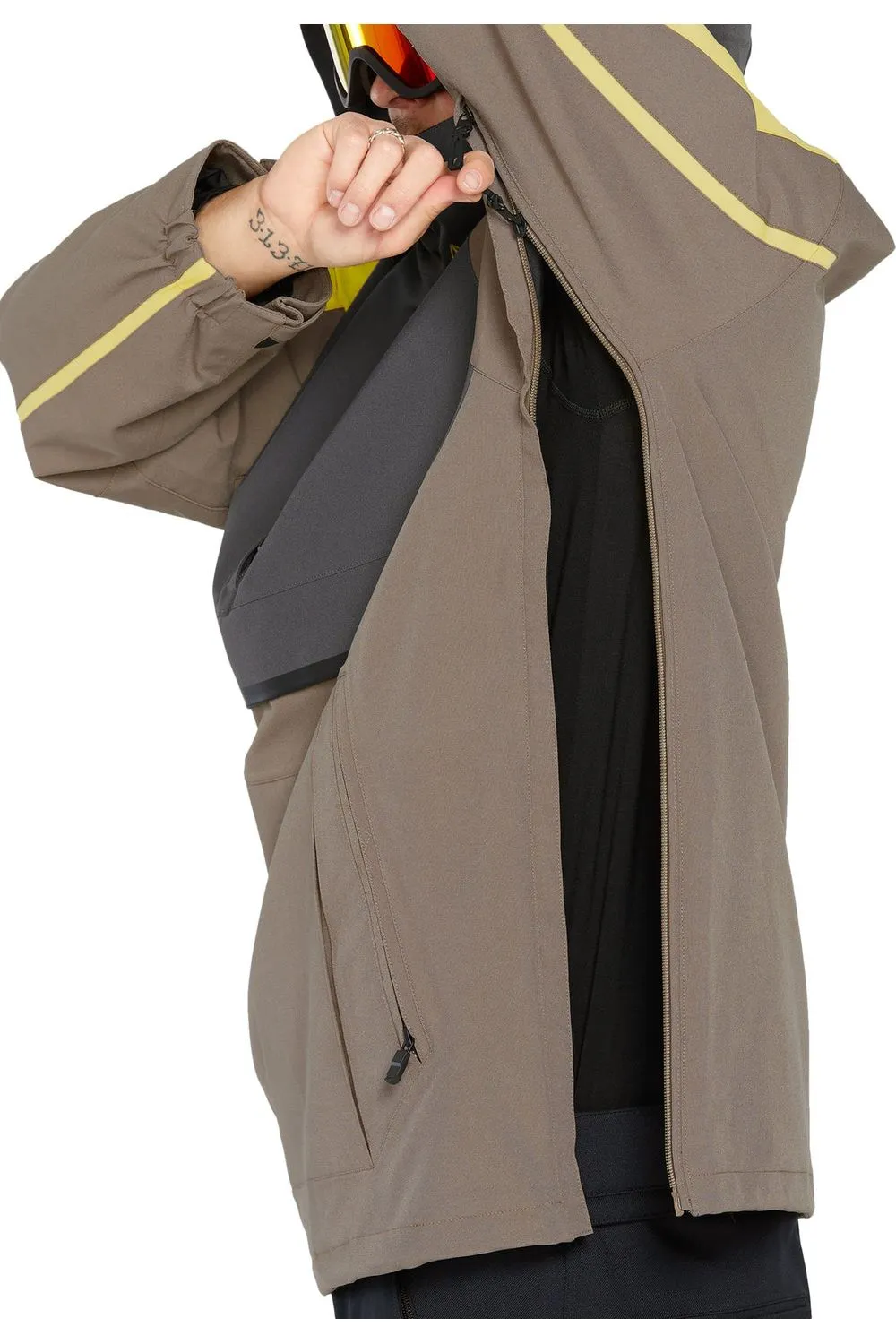 Volcom Brighton Pullover Snow Jacket Chestnut Brown