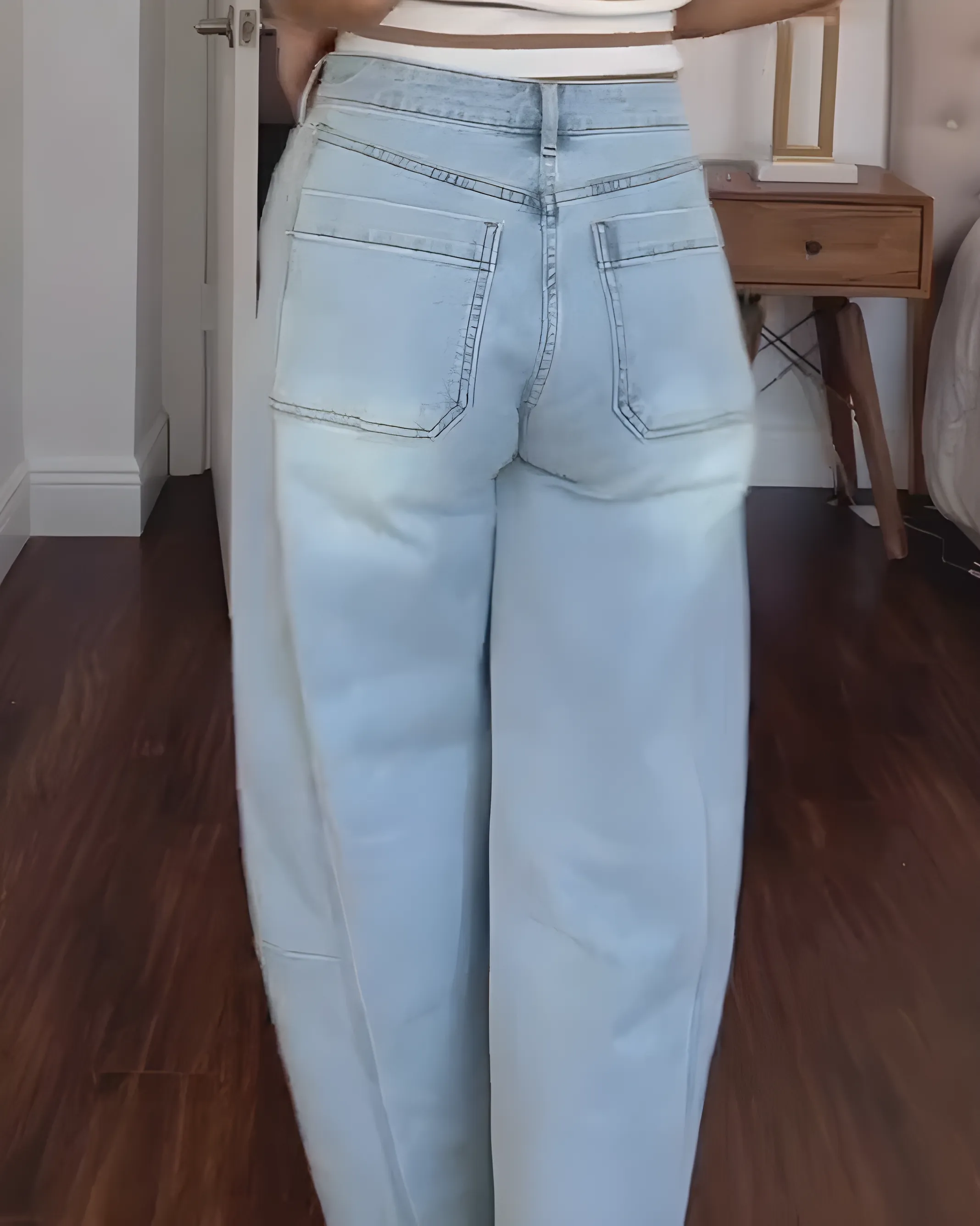 Women's Fashion Slim Loose Harem Jeans