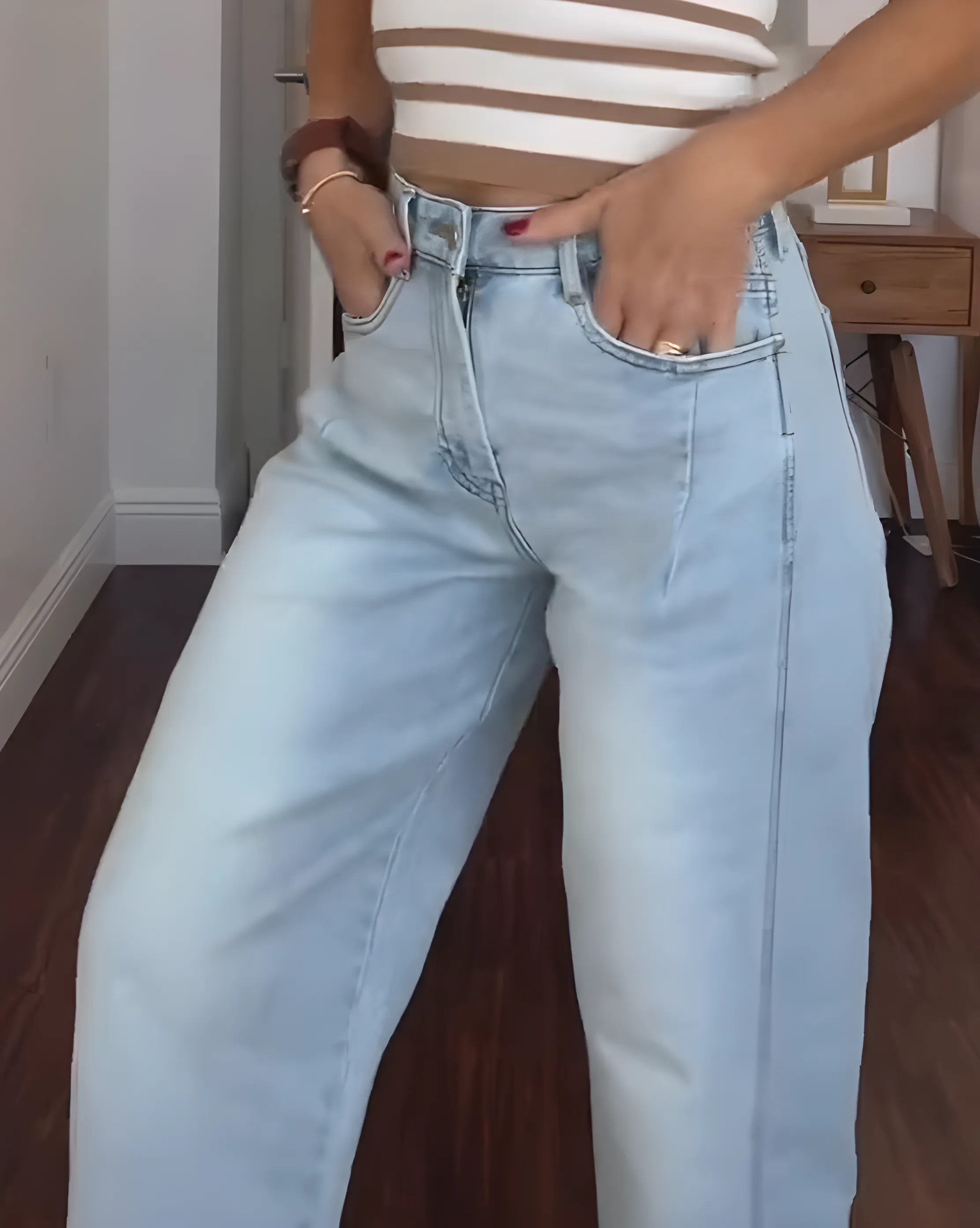 Women's Fashion Slim Loose Harem Jeans