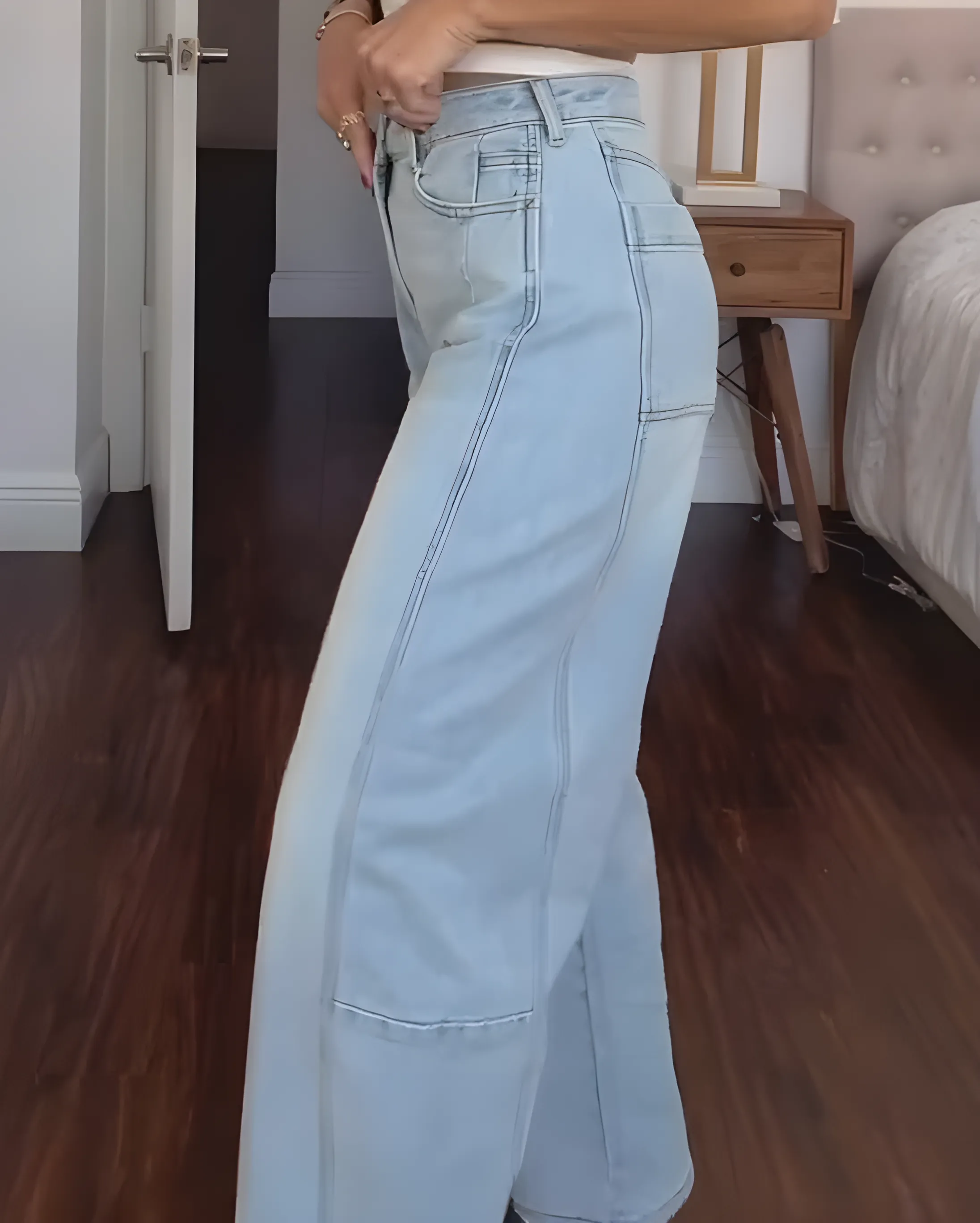 Women's Fashion Slim Loose Harem Jeans