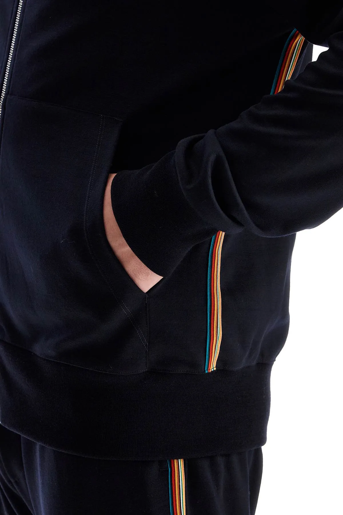 wool jersey zip-up sweatshirt with M1R 300S H00035 NAVY