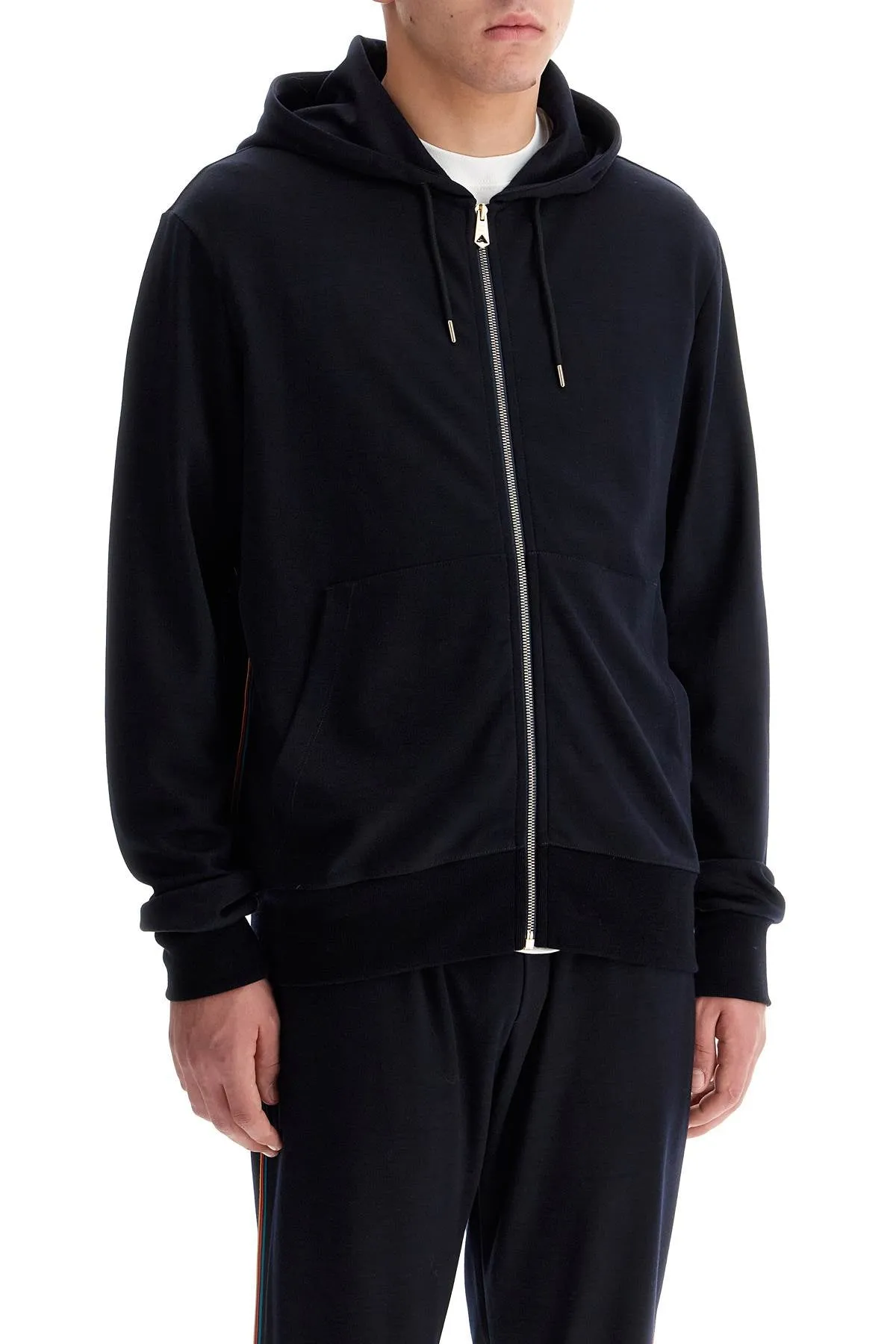 wool jersey zip-up sweatshirt with M1R 300S H00035 NAVY