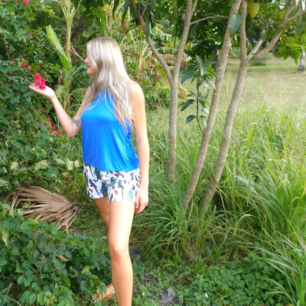 YOGAZ Eco-Friendly Modal BOW Tank Top in Royal Blue