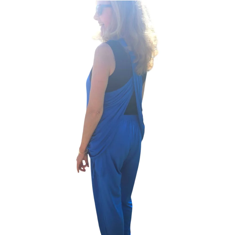 YOGAZ Eco-Friendly Modal BOW Tank Top in Royal Blue