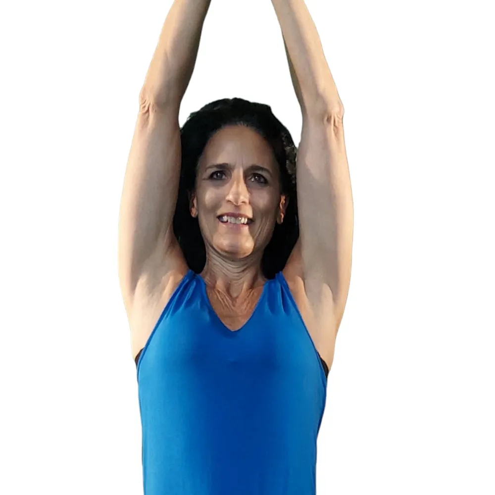 YOGAZ Eco-Friendly Modal BOW Tank Top in Royal Blue